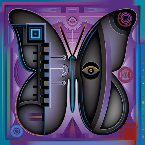 Cartoon: Dark Butterfly (medium) by constable tagged butterflies,fantasy,violet,colors,animals