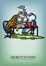 Cartoon: Arbeitstiere (small) by constable tagged animal,humor,cartoon,fun,elephant,giraffe,crocodile,office,computer,desk,group,wachtmeister,2008