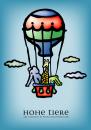 Cartoon: Hohe Tiere (small) by constable tagged animal,humor,cartoon,fun,elephant,giraffe,crocodile,balloon,wachtmeister,2008