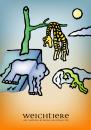 Cartoon: Weichtiere (small) by constable tagged animal,humor,cartoon,fun,elephant,giraffe,crocodile,dali,wachtmeister