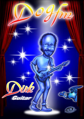 Cartoon: dirk of dog-fm (medium) by elle62 tagged band,musican