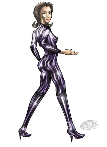 Cartoon: emma peel sketch (medium) by elle62 tagged avengers,the,peel,emma