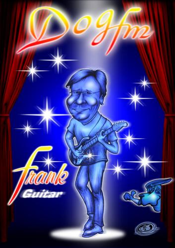 Cartoon: frank from dog-fm (medium) by elle62 tagged band,musican