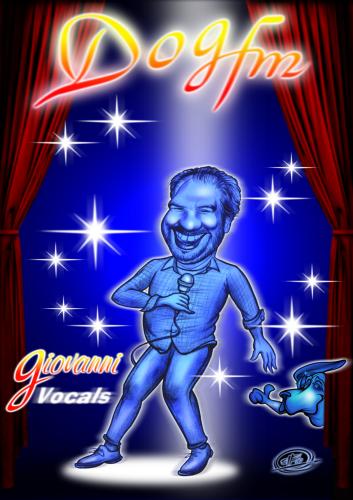 Cartoon: giovanni from dog-fm (medium) by elle62 tagged band,singer