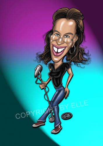 Cartoon: singer (medium) by elle62 tagged singer,german