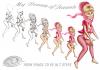 Cartoon: jeannie-studie (small) by elle62 tagged jeannie pinup studie