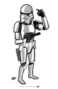 Cartoon: StormTrooper (small) by elle62 tagged star,wars,fanart,trooper,scifi
