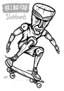 Cartoon: Tiki-Skater2 (small) by elle62 tagged tiki skateboard sport