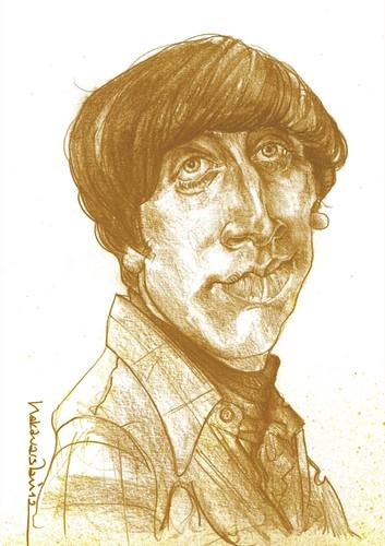 Cartoon: Howard Wolowitz (medium) by hakanarslan tagged howardwolowitz,thebigbangtheory,simonhelberg,hakanarslan