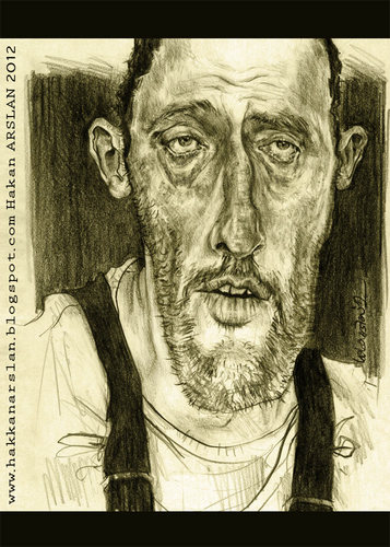 Cartoon: Jean RENO (medium) by hakanarslan tagged jeanreno,leon,hakanarslan