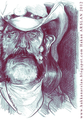 Cartoon: Lemmy KILMISTER (medium) by hakanarslan tagged lemmy,kilmister,hakan,arslan