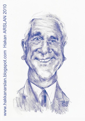 Cartoon: leslie nielsen (medium) by hakanarslan tagged ciplak,silah,rahmetli