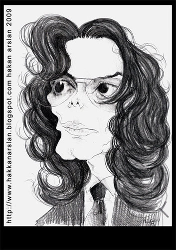 Cartoon: michael jackson (medium) by hakanarslan tagged pop,music