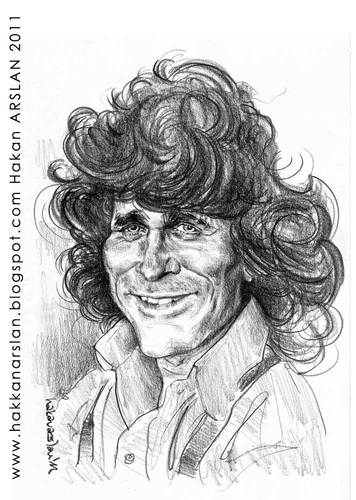 Cartoon: Michael Landon (medium) by hakanarslan tagged portraitcaricature,michaellandon