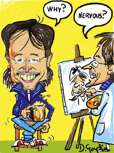 Cartoon: portraitpitch (medium) by David Goytia tagged caricaturas