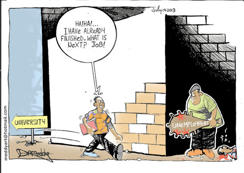 unemployment By drmeddy | Education & Tech Cartoon | TOONPOOL unemployment By drmeddy | Education & Tech Cartoon | TOONPOOL