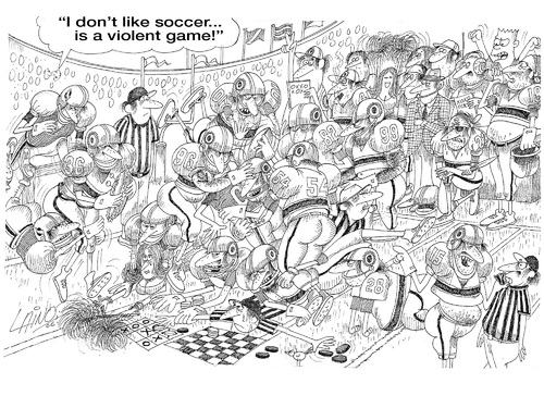 American Football By LAINO | Sports Cartoon | TOONPOOL