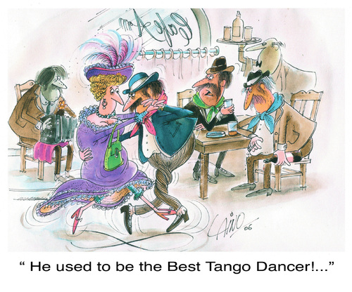 Cartoon: Best Dancer (medium) by LAINO tagged dancer,tango