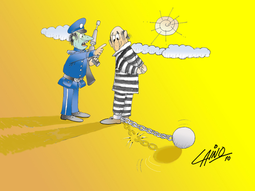 Cartoon: Jail (medium) by LAINO tagged jail