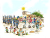 Cartoon: Encuentro (small) by LAINO tagged encuentro