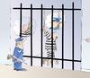 Cartoon: JAILBIRD (small) by LAINO tagged jail,prisoner,prison