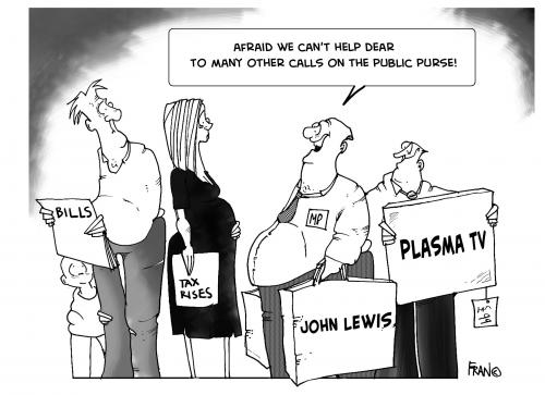 Cartoon: a political one (medium) by fran tagged mp,mps,expenses,politics,polititians