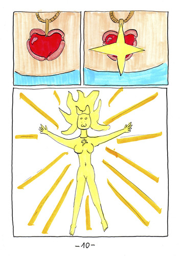 Cartoon: Legend of Transglutaminase (medium) by Blogrovic tagged 24h,comic,transglutaminase,klebefleisch,wurst,fleisch