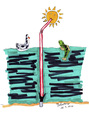 Cartoon: Sonnenöl (small) by Blogrovic tagged ölpest golf von mexiko sonnenöl bp