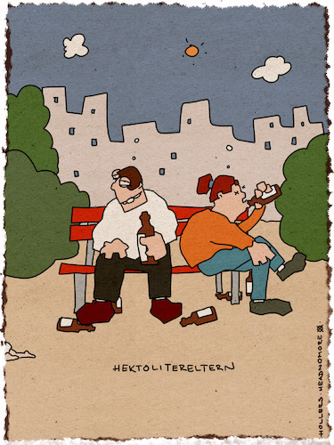 Cartoon: Hektolitereltern (medium) by hollers tagged hektolitereltern,eltern,bier,hektoliter,spielplatz,saufen,alkohol,kinder,verantwortung,trinken,parkbank,hektolitereltern,eltern,bier,hektoliter,spielplatz,saufen,alkohol,kinder,verantwortung,trinken,parkbank