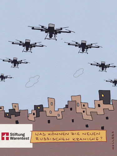 Cartoon: Kraniche (medium) by hollers tagged kraniche,vogelgrippe,russland,putin,bedrohung,ersatz,stiftung,warentest,konsum,kraniche,vogelgrippe,russland,putin,bedrohung,ersatz,stiftung,warentest,konsum