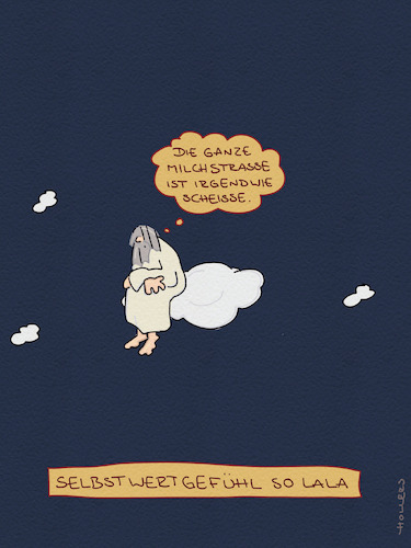 Cartoon: Lala (medium) by hollers tagged gott,schöpfung,selbstwertgefühl,so,lala,unzufriedenheit,milchstrasse,mensch,klima,depression,gott,schöpfung,selbstwertgefühl,so,lala,unzufriedenheit,milchstrasse,mensch,klima,depression