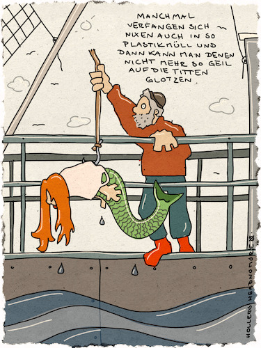 Cartoon: Nixen (medium) by hollers tagged plastikmüll,nixe,meerjungfrau,fischer,fischen,meer,brüste,glotzen,meeresverschmutzung,ökologie,plastikmüll,nixe,meerjungfrau,fischer,fischen,meer,brüste,glotzen,meeresverschmutzung,ökologie