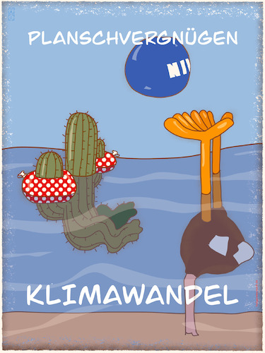 Cartoon: Planschvergnügen Klimawandel (medium) by hollers tagged klimawandel,meeresspiegel,planschen,kaktus,strauss,kopf,sand,ignorieren,schwimmflügel,stacheln,nichtschwimmer,klimawandel,meeresspiegel,planschen,kaktus,strauss,kopf,sand,ignorieren,schwimmflügel,stacheln,nichtschwimmer