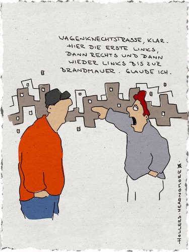 Cartoon: Wagenknechtstraße (medium) by hollers tagged sahra,wagenknecht,weg,wegbeschreibung,bündnis,die,linke,ausrichtung,abspaltung,links,rechts,orientierung,sahra,wagenknecht,weg,wegbeschreibung,bündnis,die,linke,ausrichtung,abspaltung,links,rechts,orientierung