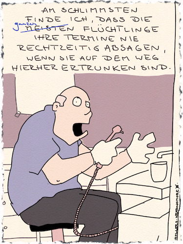 Cartoon: Zahnarzttermine (medium) by hollers tagged flüchtlinge,friedrich,merz,zahnarzt,flucht,zahnarzttermin,mittelmeer,ertrinken,flüchtlingszahlen,absage,terminabsage,flüchtlinge,friedrich,merz,zahnarzt,flucht,zahnarzttermin,mittelmeer,ertrinken,flüchtlingszahlen,absage,terminabsage