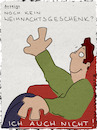 Cartoon: Anzeige (small) by hollers tagged weihnachtsgeschenk,schenken,last,minute,geschenk,shoppen,handel