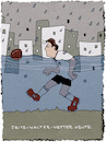 Cartoon: Dauerfritzwalterwetter (small) by hollers tagged fritz walter wetter hochwasser niedersachsen klimawandel regen dauerregen fussball flüsse ufer treten klima