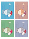 Cartoon: Fischdosenpop (small) by hollers tagged andy,warhol,marilyn,monroe,campbells,tomato,soup,pop,art,fish,can