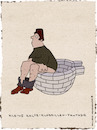 Cartoon: Klobrillenfantasie (small) by hollers tagged kalte,klobrille,fantasie,frieren,iglu,eis,bad,toilette
