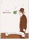 Cartoon: Koinzidenz (small) by hollers tagged wilhelm,tell,rene,magritte,isaac,newton,apfel,pfeil,kräfte,portrait,erfindung,glühbirne,gravitation