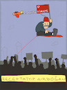 Cartoon: On air (small) by hollers tagged erdogan,recep,tayyip,ekrem,imamoglu,proteste,air,teppich,türkiye,diktatur,demokratie,opposition,istanbul