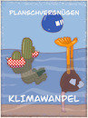 Cartoon: Planschvergnügen Klimawandel (small) by hollers tagged klimawandel,meeresspiegel,planschen,kaktus,strauss,kopf,sand,ignorieren,schwimmflügel,stacheln,nichtschwimmer