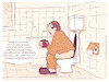 Cartoon: Radio (small) by hollers tagged radio,morgenkaffee,nachrichten,bad,toilette,appetit