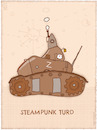 Cartoon: Steampunk turd (small) by hollers tagged steampunk,turd,kackhaufen,tank,panzer,war,russia,ukraine