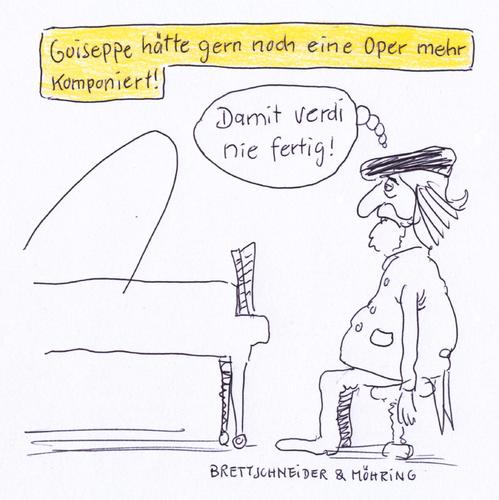 Cartoon: guiseppe verdi (medium) by brettschneider und möhring tagged guiseppe,verdi,oper,kompomist,komposition,cartoon,karikatur,brettschneider,und,möhring