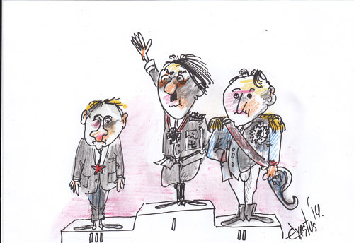 Cartoon: Putin Too (medium) by Erki Evestus tagged putin,too