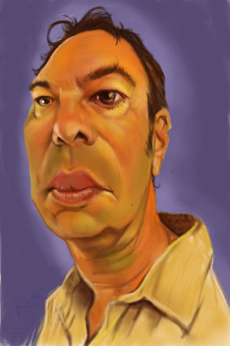 Cartoon: Bodard (medium) by salnavarro tagged caricature,artist,digital,bodard