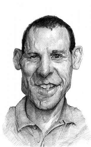 Cartoon: Lance armstrong (medium) by salnavarro tagged caricature,pencil,icon,tour,de,france,survivor