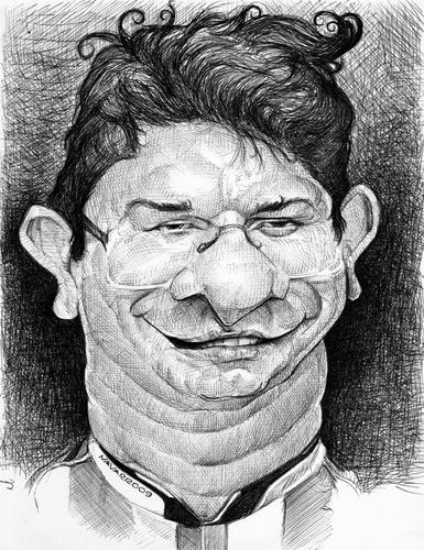 Cartoon: Luciano Jordan (medium) by salnavarro tagged caricature,artist,luciano,jordan,arquitecto