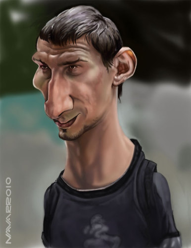 Cartoon: young man (medium) by salnavarro tagged caricature,digital,mugbook,facebook